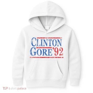 Vintage Bill Clinton Al Gore 1992 Kids Hoodie