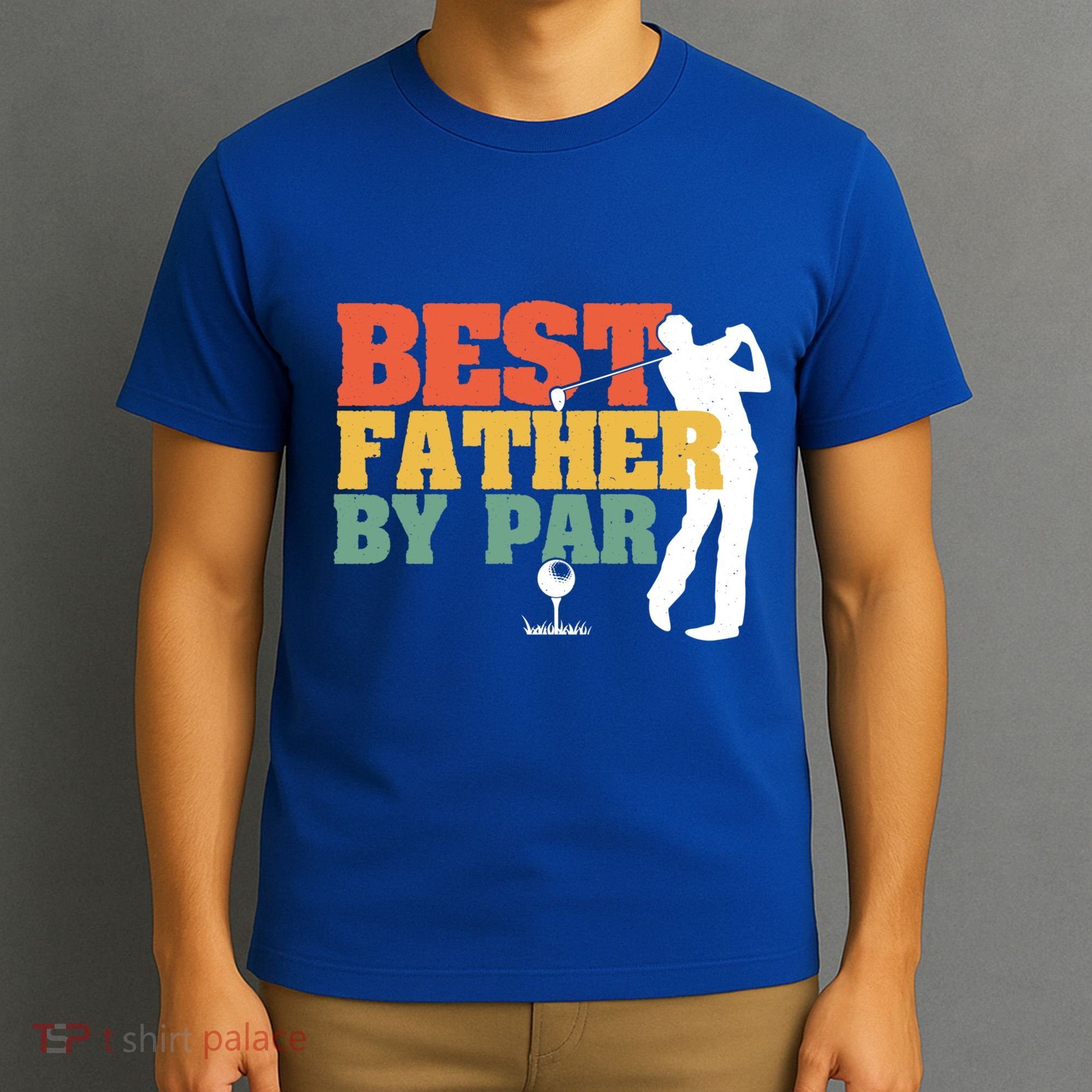 Vintage Best Dad By Par Disc Golf Dad Fathers Day Birthday Gift T-Shirt