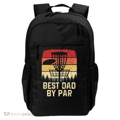 Vintage Best Dad By Par Funny FatherS Day Disc Golf Player Cool Gift Backpack