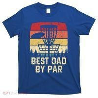 Vintage Best Dad By Par Funny FatherS Day Disc Golf Player Cool Gift T-Shirt thumb 0