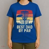 Vintage Best Dad By Par Funny FatherS Day Disc Golf Player Cool Gift T-Shirt thumb 4