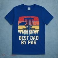 Vintage Best Dad By Par Funny FatherS Day Disc Golf Player Cool Gift T-Shirt thumb 5