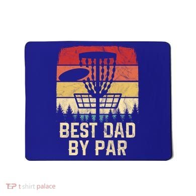 Vintage Best Dad By Par Funny FatherS Day Disc Golf Player Cool Gift Mousepad