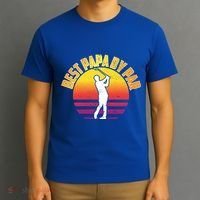 Vintage Best Dad By Par Funny Golf Lovers Gift FatherS Day Gift T-Shirt thumb 3