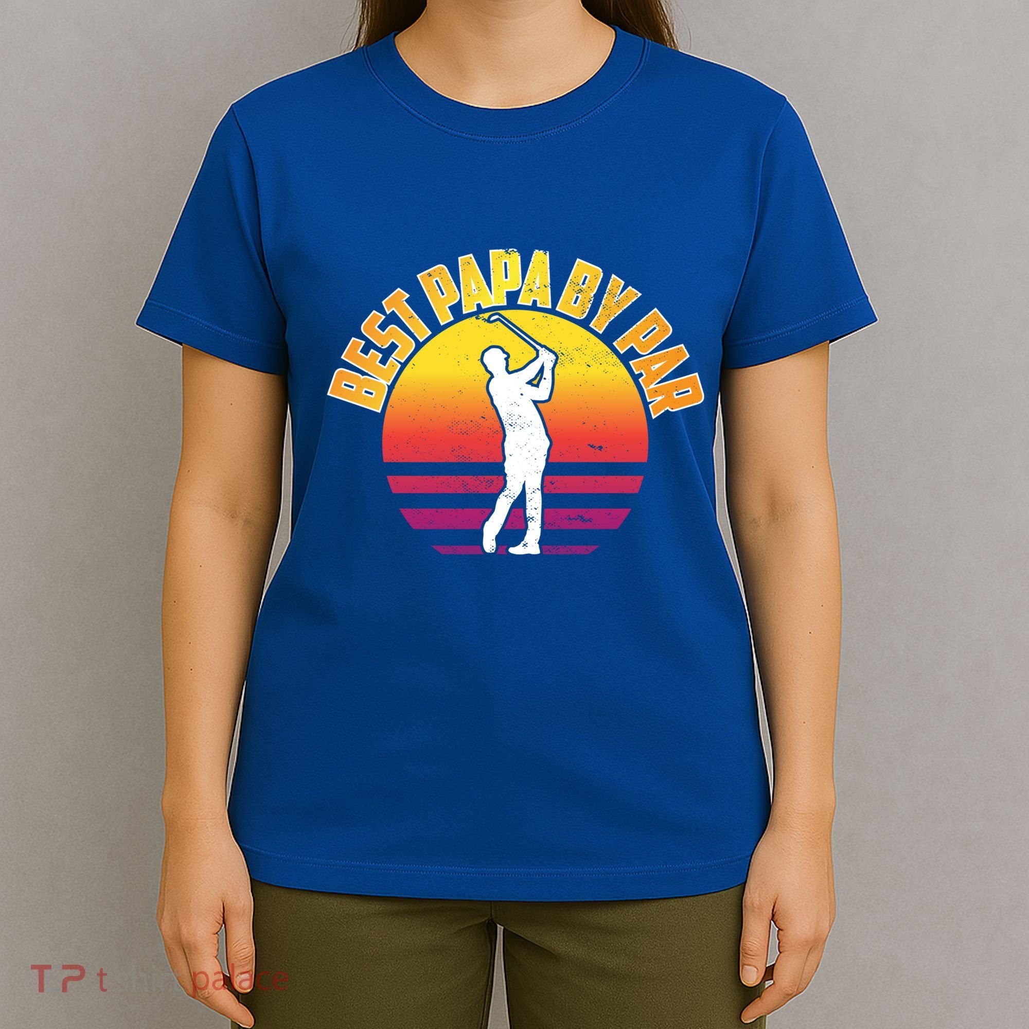 Vintage Best Dad By Par Funny Golf Lovers Gift FatherS Day Gift T-Shirt