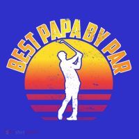 Vintage Best Dad By Par Funny Golf Lovers Gift FatherS Day Gift T-Shirt thumb 7
