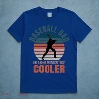 Vintage Baseball Dad Like A Regular Dad But Cooler Gift T-Shirt thumb 5