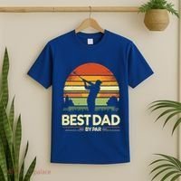 Vintage Best Dad By Par Meaningful Gift FatherS Day Golfing Gift T-Shirt thumb 2