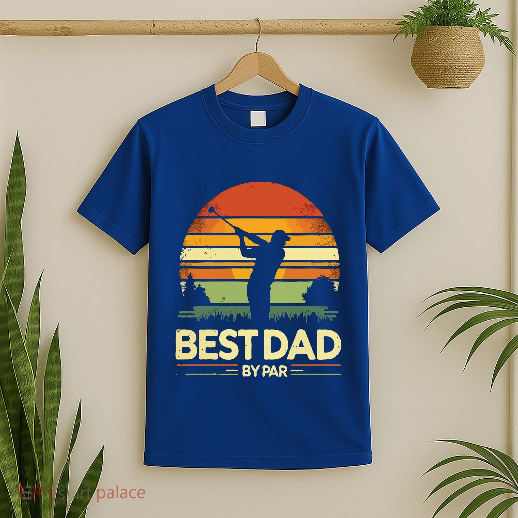 Vintage Best Dad By Par Meaningful Gift FatherS Day Golfing Gift T-Shirt