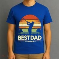 Vintage Best Dad By Par Meaningful Gift FatherS Day Golfing Gift T-Shirt thumb 3