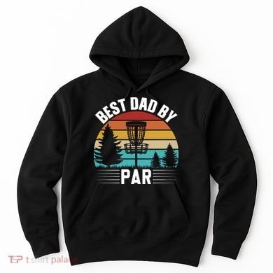 Vintage Best Dad By Par Disc Golf Hoodie