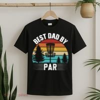 Vintage Best Dad By Par Disc Golf T-Shirt thumb 2