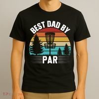 Vintage Best Dad By Par Disc Golf T-Shirt thumb 3