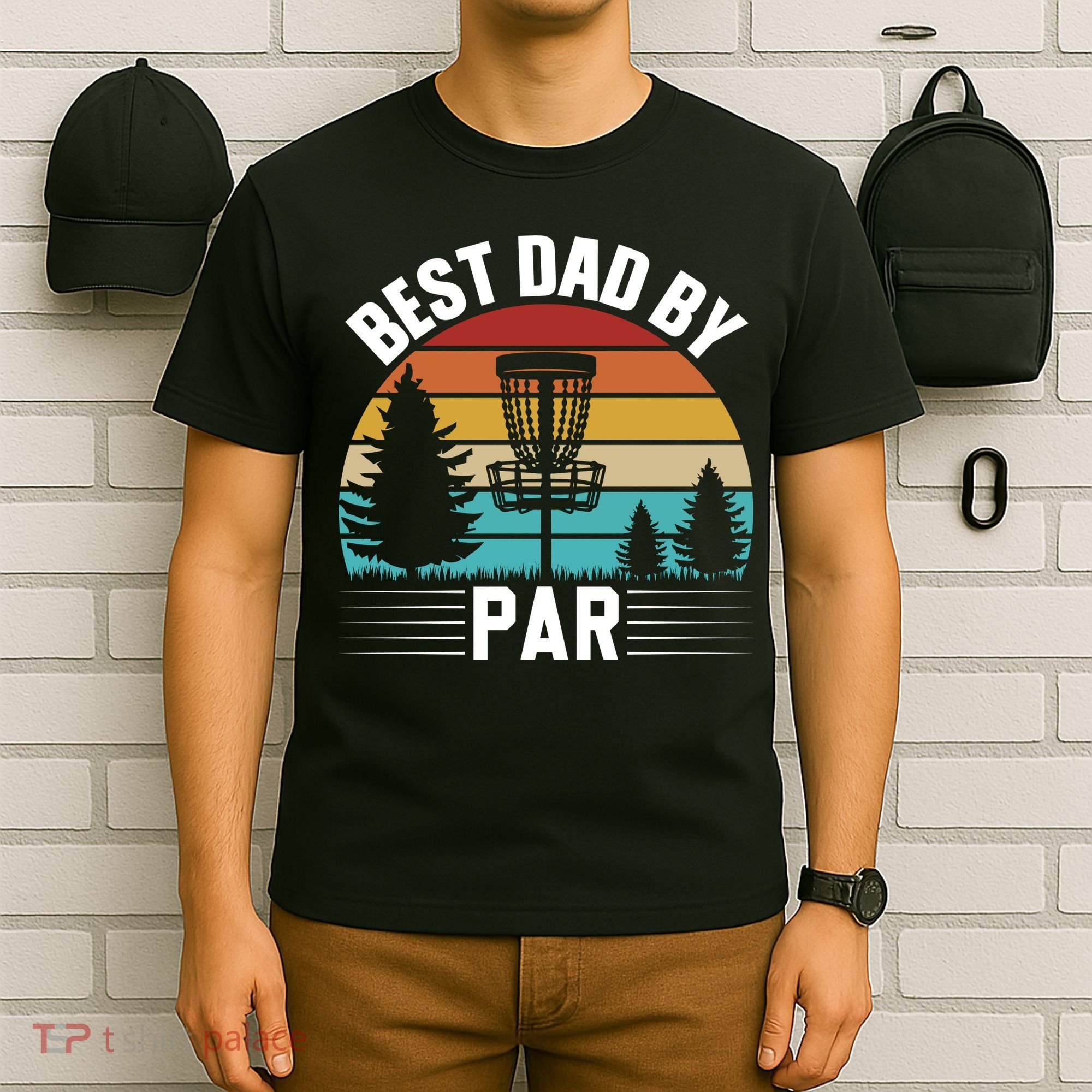 Vintage Best Dad By Par Disc Golf T-Shirt