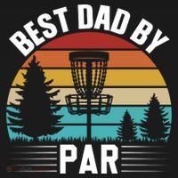 Vintage Best Dad By Par Disc Golf T-Shirt thumb 7