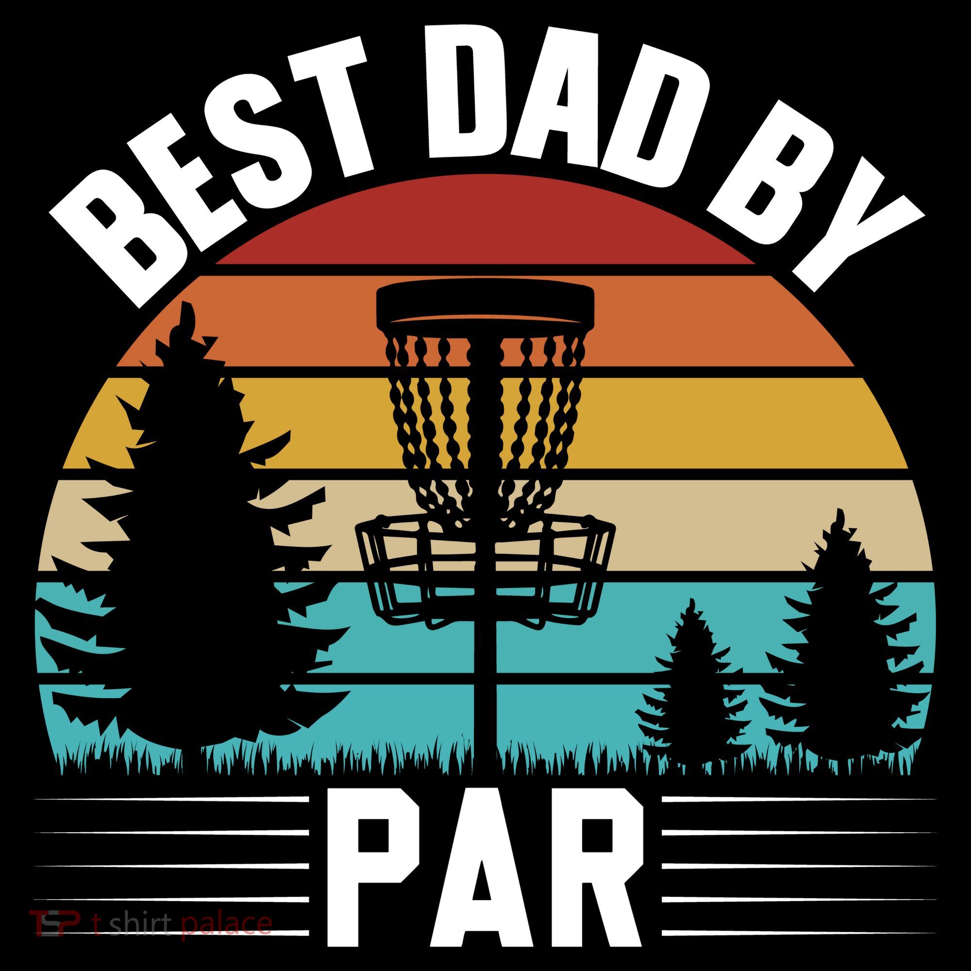 Vintage Best Dad By Par Disc Golf T-Shirt
