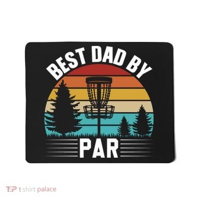 Vintage Best Dad By Par Disc Golf Mousepad