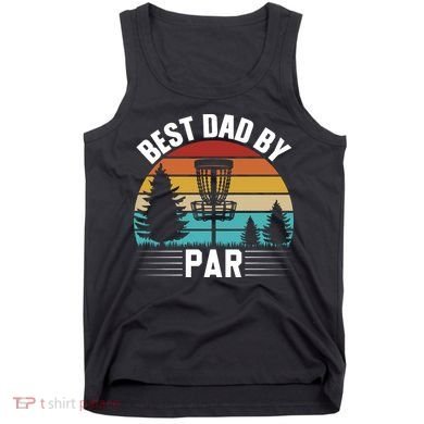 Vintage Best Dad By Par Disc Golf Tank Top