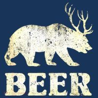 Vintage Bear Deer Funny Beer T-Shirt thumb 7