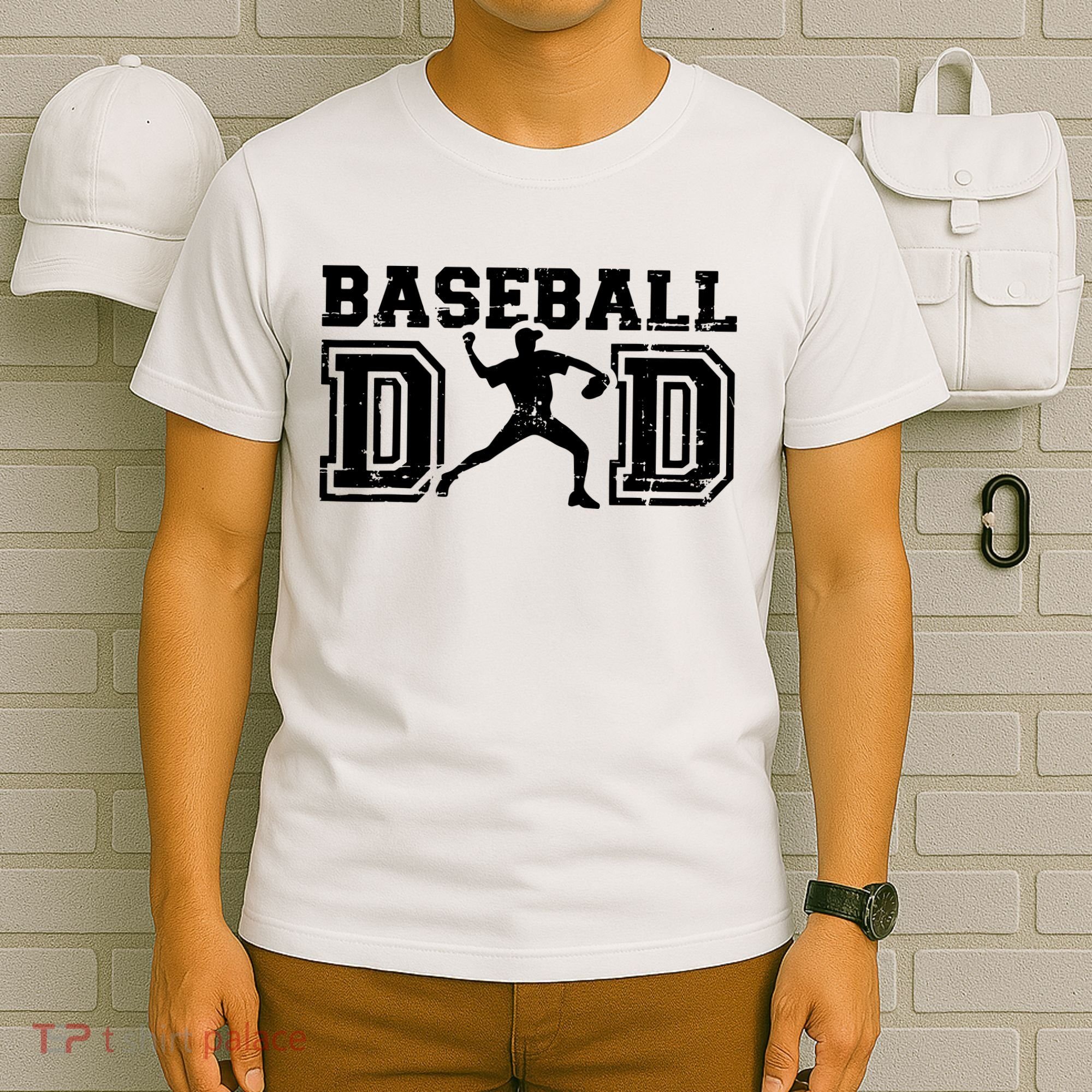 Vintage Baseball Dad T-Shirt