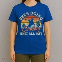 Vintage Been Doing Cowboy Shit All Day Funny Cowboy T-Shirt thumb 4