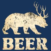 Vintage Bear Deer Funny Beer T-Shirt thumb 7