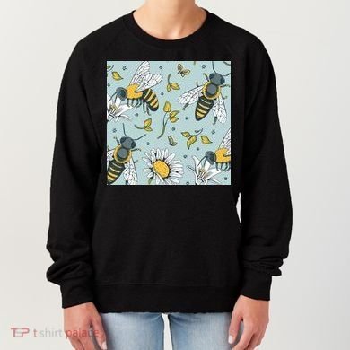 Vintage Bees Daisy Floral Women's Sweatshirt