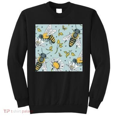 Vintage Bees Daisy Floral Sweatshirt