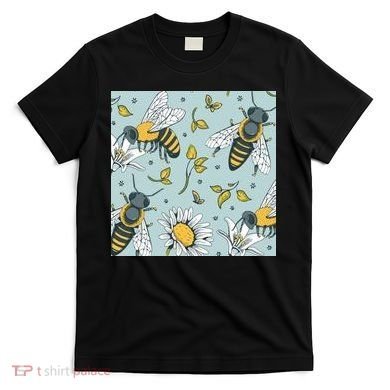Vintage Bees Daisy Floral T-Shirt