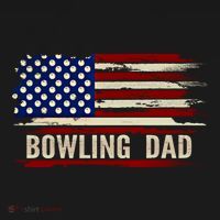 Vintage Bowling Dad American Usa Flag Bowler/Bowl Gift T-Shirt thumb 7