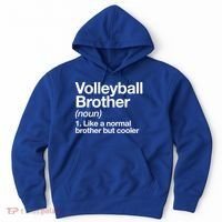 Volleyball Brother Definition Funny Sports Gift Hoodie thumb 0