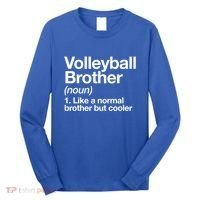 Volleyball Brother Definition Funny Sports Gift Long Sleeve Shirt thumb 0