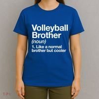 Volleyball Brother Definition Funny Sports Gift T-Shirt thumb 4