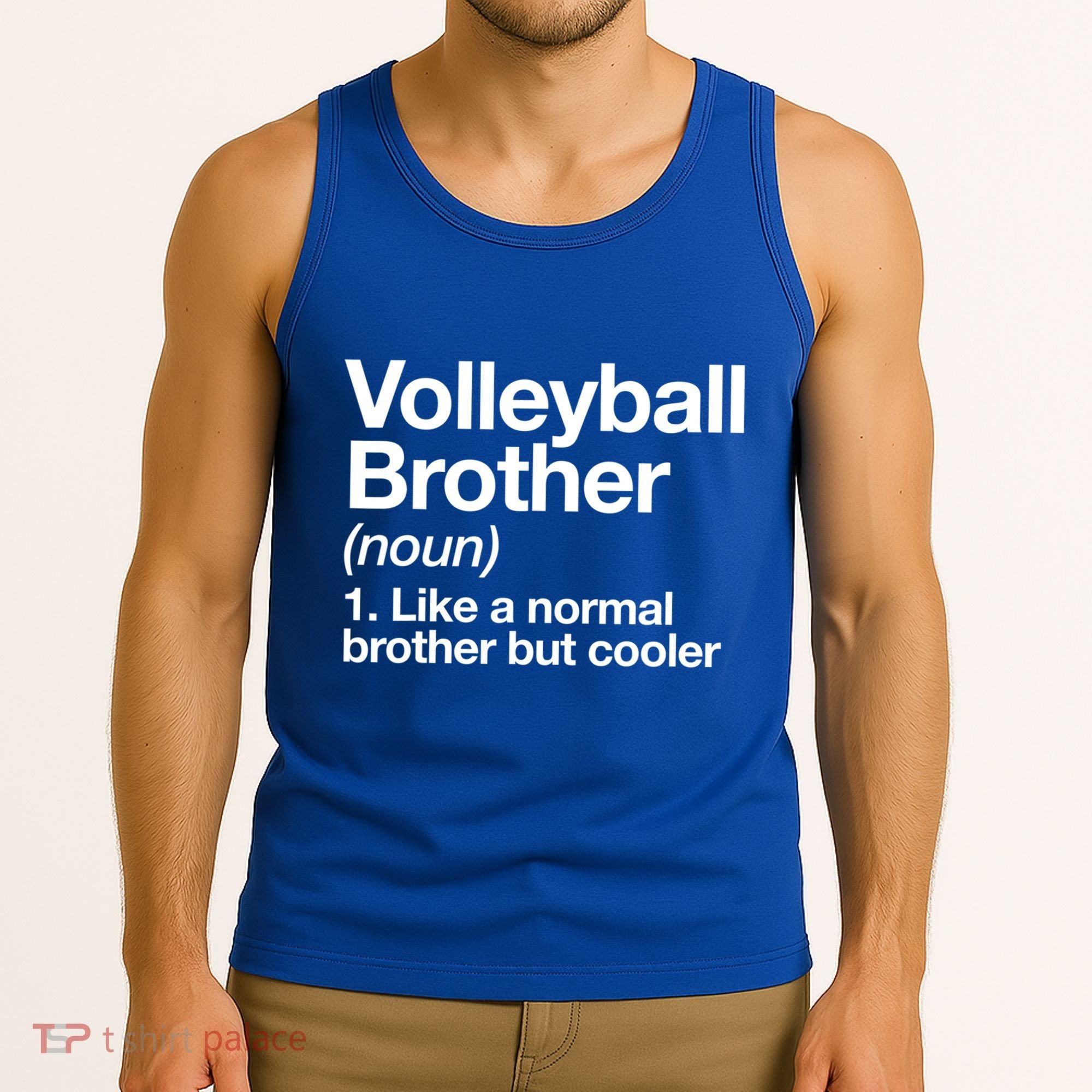 Volleyball Brother Definition Funny Sports Gift Tank Top