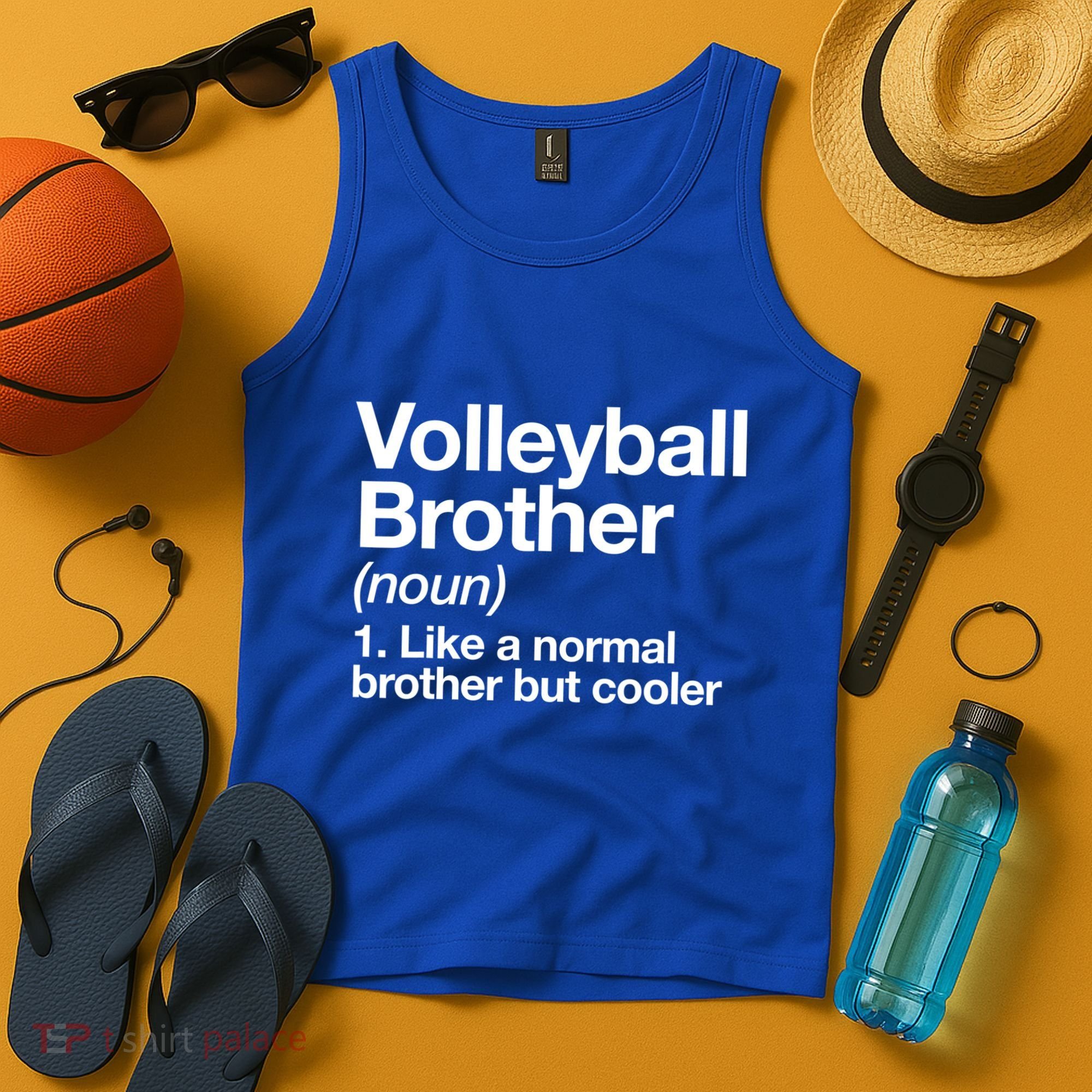 Volleyball Brother Definition Funny Sports Gift Tank Top