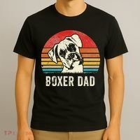 Vintage Boxer Dad Ever Daddy Gifts Dog Dad Father T-Shirt thumb 3