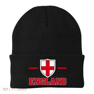 Vintage Bold England Shield Proud Brits Beanie