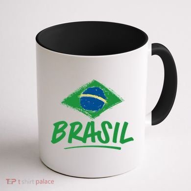 Vintage Brazil Flag Enthusiast Ordem E Progresso Coffee Mug back