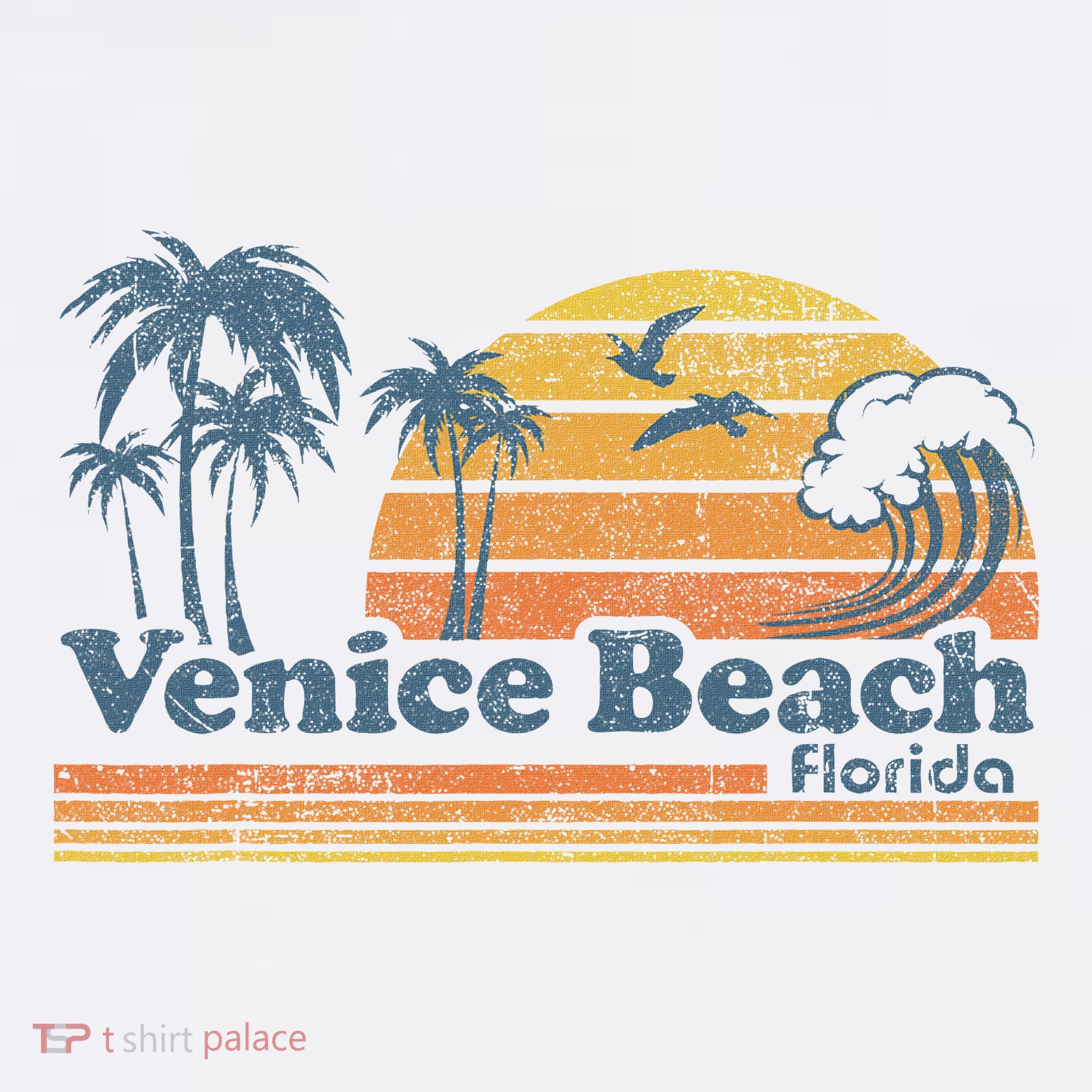 Venice Beach Florida Vintage Spring Break Vacation Retro T-Shirt
