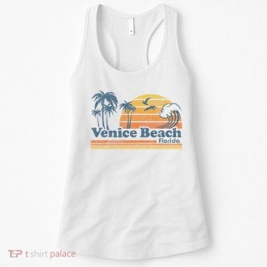 Venice Beach Florida Vintage Spring Break Vacation Retro Women's Tank Top