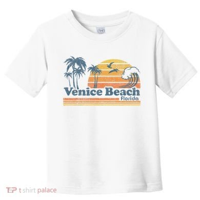 Venice Beach Florida Vintage Spring Break Vacation Retro Toddler T-Shirt