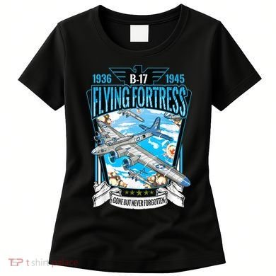 Vintage B17 Flying Fortress WW2 Heavy Bomber Aviator Women's T-Shirt