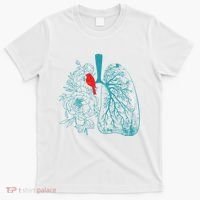 Vintage Boho Flower Floral Nature Lungs T-Shirt thumb 0