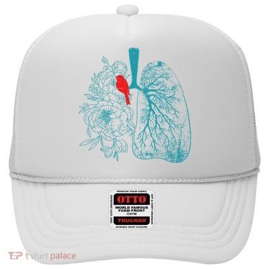 Vintage Boho Flower Floral Nature Lungs Hat