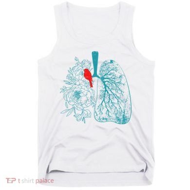 Vintage Boho Flower Floral Nature Lungs Tank Top