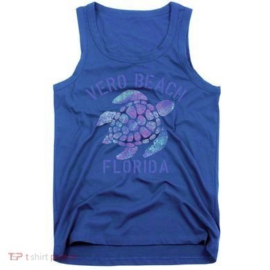 Vero Beach Fl Beach Design / Tribal Turtle Gift Tank Top