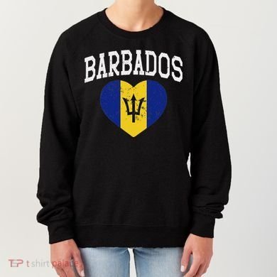 Vintage Barbados Flag Retrothrowback Athletic Women's Sweatshirt