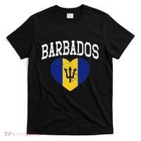 Vintage Barbados Flag Retrothrowback Athletic T-Shirt thumb 0