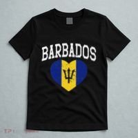 Vintage Barbados Flag Retrothrowback Athletic T-Shirt thumb 5