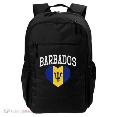 Vintage Barbados Flag Retrothrowback Athletic Backpack